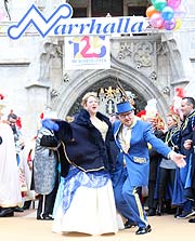 Narrhalla Prinzenpaares Prinz Sebastian I. – der jubelnde Faschingsregent und Prinzessin „Janina I. – die rheinisch-bayerische Frohnatur (©Foto. Martin Schmitz)